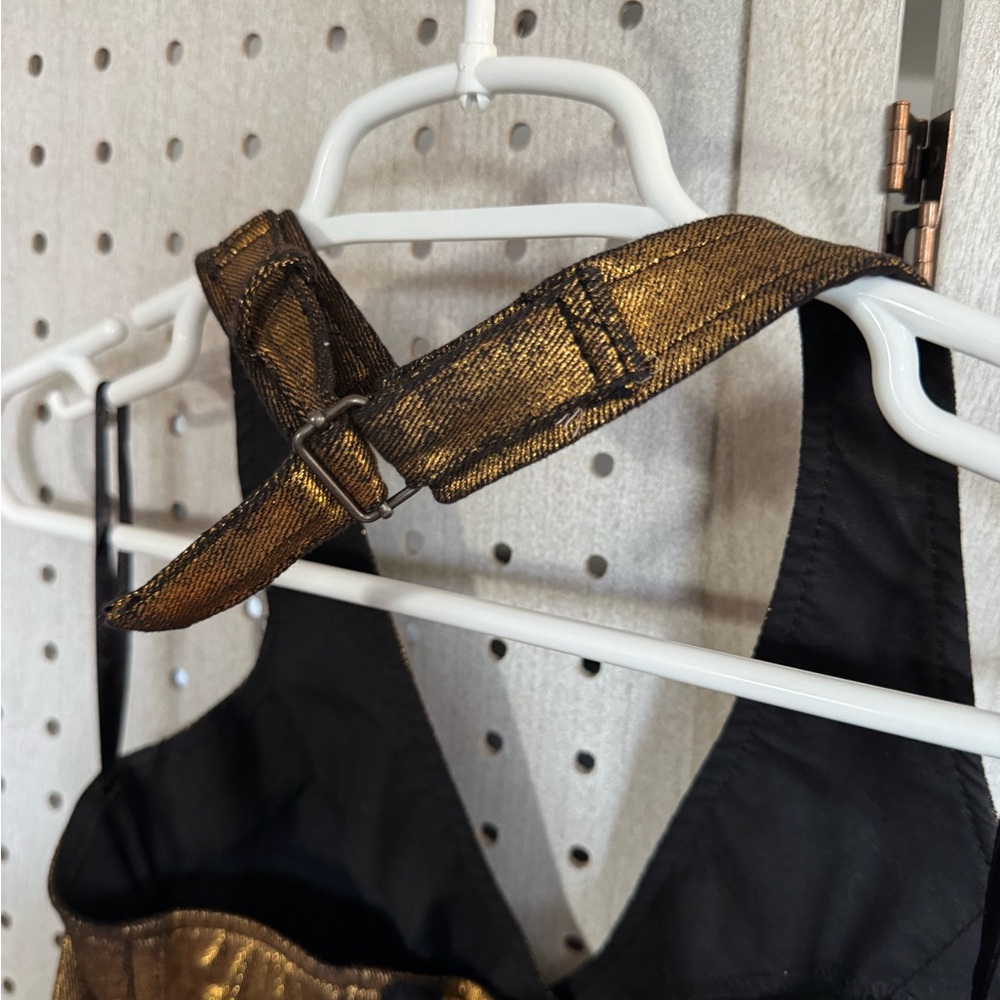 Tripp NYC Gold Metallic Corset Top - Picture 5 of 8